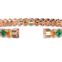 Half Bezel Eternal Flexible Bangle