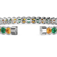 Half Bezel Eternal Flexible Bangle