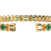 Half Bezel Eternal Flexible Bangle