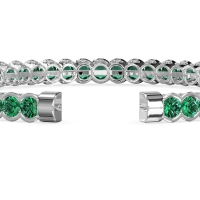 Half Bezel Eternal Flexible Bangle