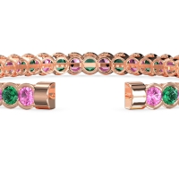 Half Bezel Eternal Flexible Bangle