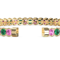 Half Bezel Eternal Flexible Bangle