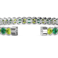 Half Bezel Eternal Flexible Bangle