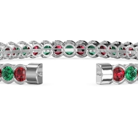 Half Bezel Eternal Flexible Bangle