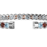 Half Bezel Eternal Flexible Bangle
