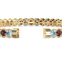 Half Bezel Eternal Flexible Bangle