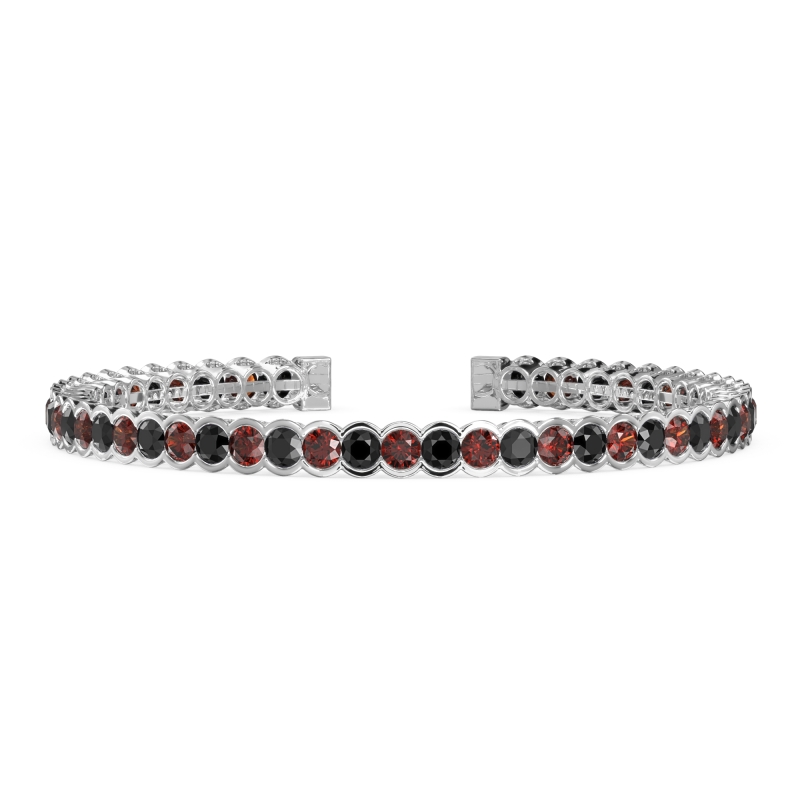 Half Bezel Eternal Flexible Bangle