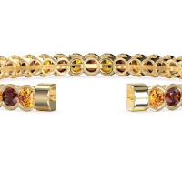 Half Bezel Eternal Flexible Bangle