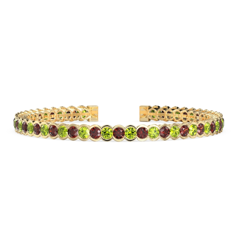 Half Bezel Eternal Flexible Bangle