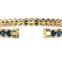 Half Bezel Eternal Flexible Bangle