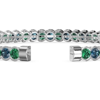 Half Bezel Eternal Flexible Bangle