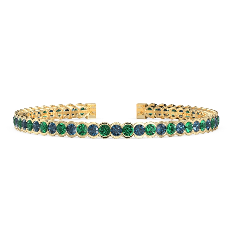 Half Bezel Eternal Flexible Bangle