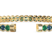 Half Bezel Eternal Flexible Bangle