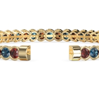 Half Bezel Eternal Flexible Bangle