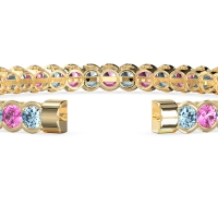 Half Bezel Eternal Flexible Bangle