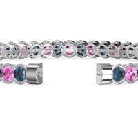 Half Bezel Eternal Flexible Bangle