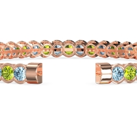 Half Bezel Eternal Flexible Bangle