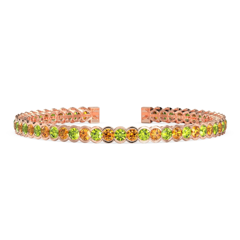 Half Bezel Eternal Flexible Bangle