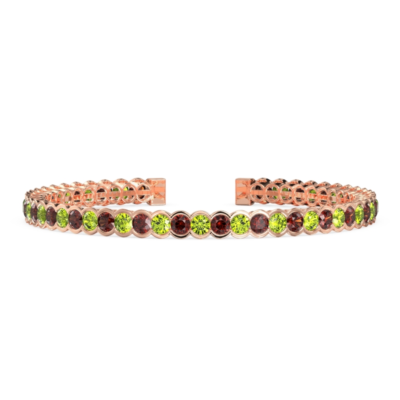 Half Bezel Eternal Flexible Bangle