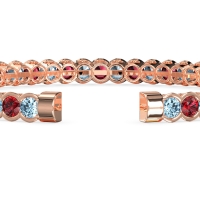 Half Bezel Eternal Flexible Bangle