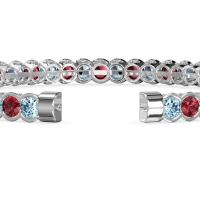 Half Bezel Eternal Flexible Bangle