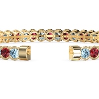 Half Bezel Eternal Flexible Bangle