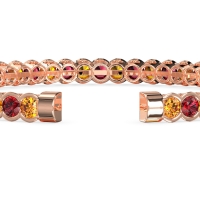 Half Bezel Eternal Flexible Bangle