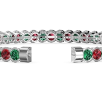 Half Bezel Eternal Flexible Bangle