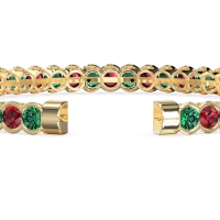 Half Bezel Eternal Flexible Bangle