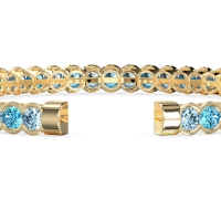 Half Bezel Eternal Flexible Bangle