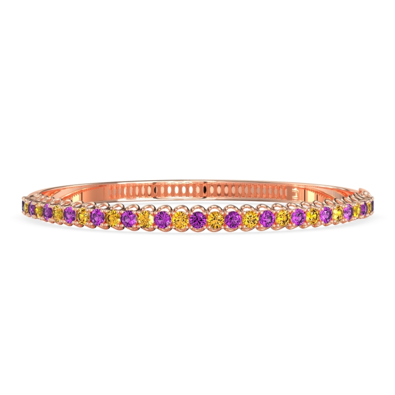 U Shaped Prong Bangle Bracelet