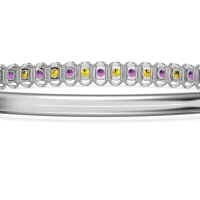 U Shaped Prong Bangle Bracelet