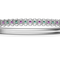 U Shaped Prong Bangle Bracelet