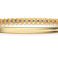 U Shaped Prong Bangle Bracelet