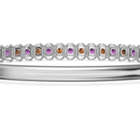 U Shaped Prong Bangle Bracelet