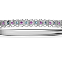 U Shaped Prong Bangle Bracelet