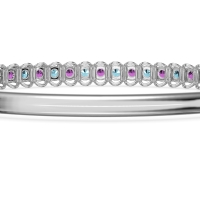 U Shaped Prong Bangle Bracelet