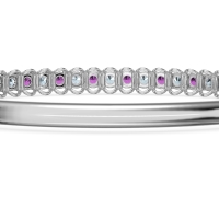 U Shaped Prong Bangle Bracelet