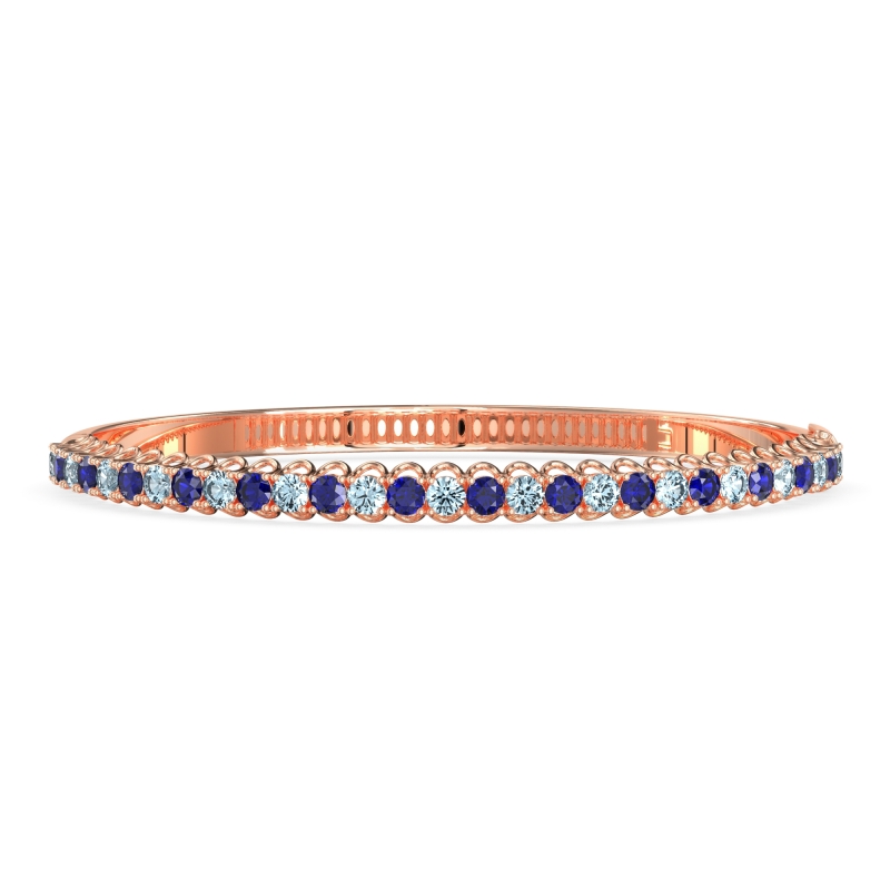 U Shaped Prong Bangle Bracelet
