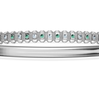 U Shaped Prong Bangle Bracelet