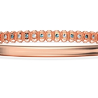 U Shaped Prong Bangle Bracelet