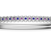 U Shaped Prong Bangle Bracelet