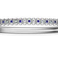 U Shaped Prong Bangle Bracelet