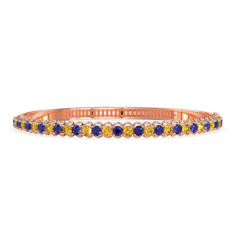 U Shaped Prong Bangle Bracelet