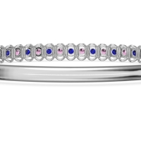 U Shaped Prong Bangle Bracelet