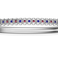 U Shaped Prong Bangle Bracelet