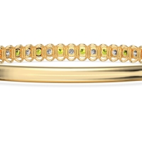 U Shaped Prong Bangle Bracelet