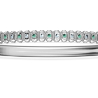 U Shaped Prong Bangle Bracelet