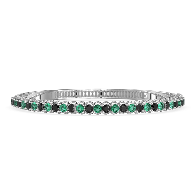 U Shaped Prong Bangle Bracelet