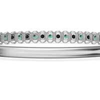 U Shaped Prong Bangle Bracelet